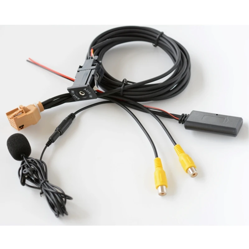 12V MMI 2G Автомобильный Bluetooth AUX кабель-адаптер Музыкальный Аудио микрофон для Q7 A6 A8 2006-2008 J523 Изображение 5