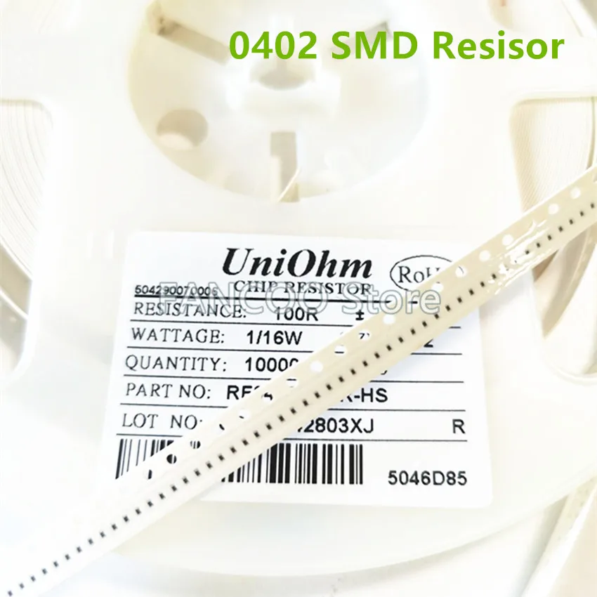 1reel 0402 1% SMD резистор 10K-100K 10K 10.2K 10.5K 10.7K 11K 11.3K 11.5K 11.8K 12K 12.1K 12.4K 12.7K 13K 13.3K 13.7K 14K 14.3K Изображение 0