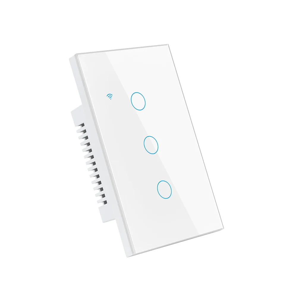 1шт WiFi Smart Switch US 1/2/3/4 Gang Выключатель Света Нужен Нейтральный Провод Tuya Smart Life APP Control Support Alexa Home Изображение 3