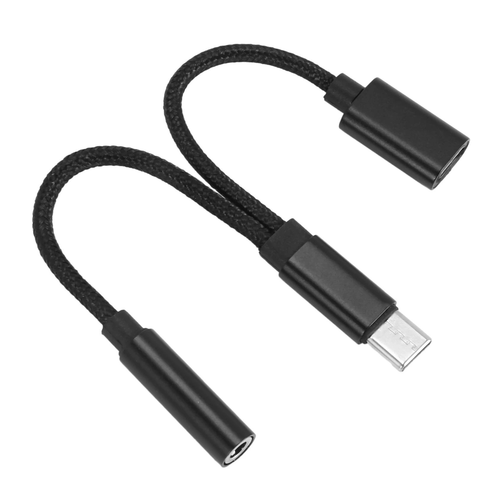 2 в 1 Адаптер для наушников Type C, разъем-разветвитель USB C, конвертер для зарядки аудио AUX для Huawei Samsung Xiaomi Изображение 5