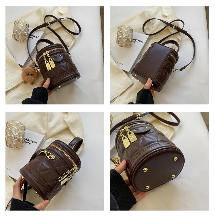 2023 Известный бренд дизайнерских сумок для женщин, роскошная копия bolso, женская сумка через плечо с геометрическим дизайном, сумка-мешок на шнурке Изображение 4