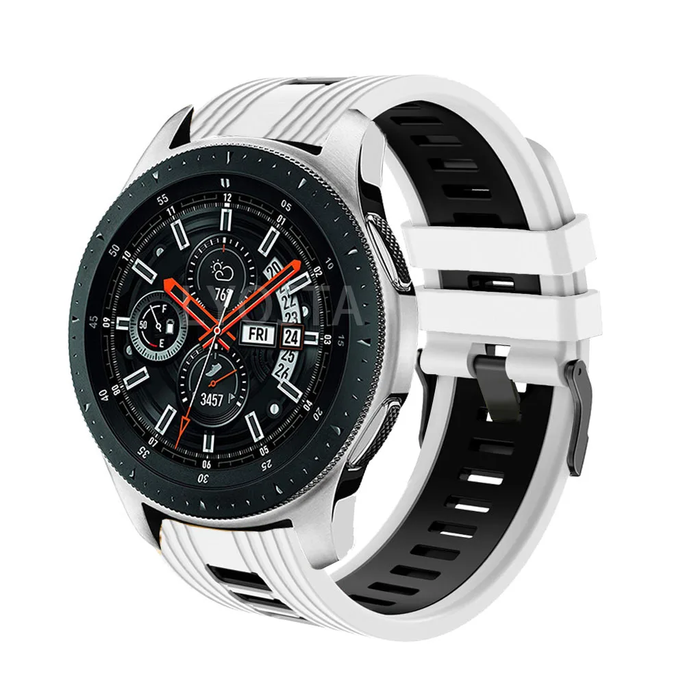 22 мм силиконовый смарт-ремешок Samsung Galaxy Watch 3, 45 мм Galaxy Watch, 46 мм Сменный браслет для Gear S3, браслет Изображение 2