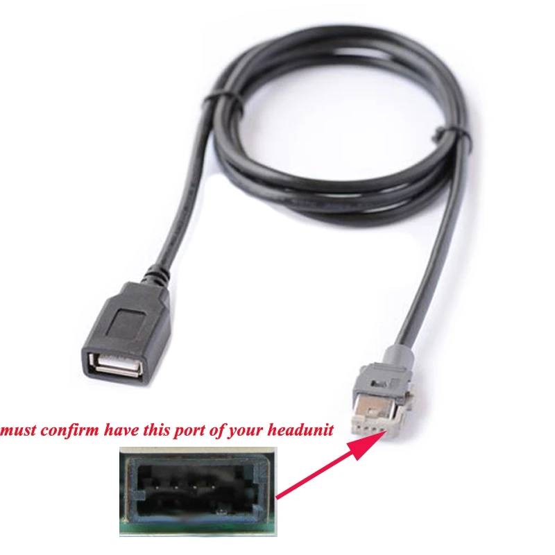 2X Автомобильный мультимедийный головной блок USB интерфейсный кабель-адаптер для KIA HYUNDAI ELANTRA MISTRA TUCSON Изображение 1