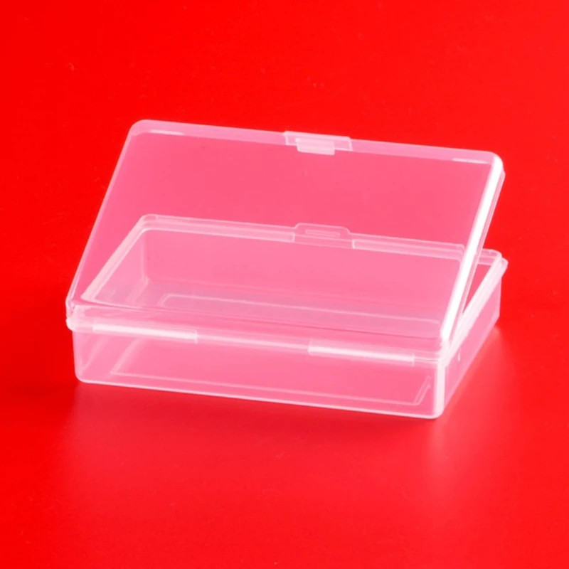 2x игральных карты в прозрачной пластиковой коробке для футляра Пустая колода игровых карт для футляра, закрывающаяся на защелку для обычного челнока Изображение 3