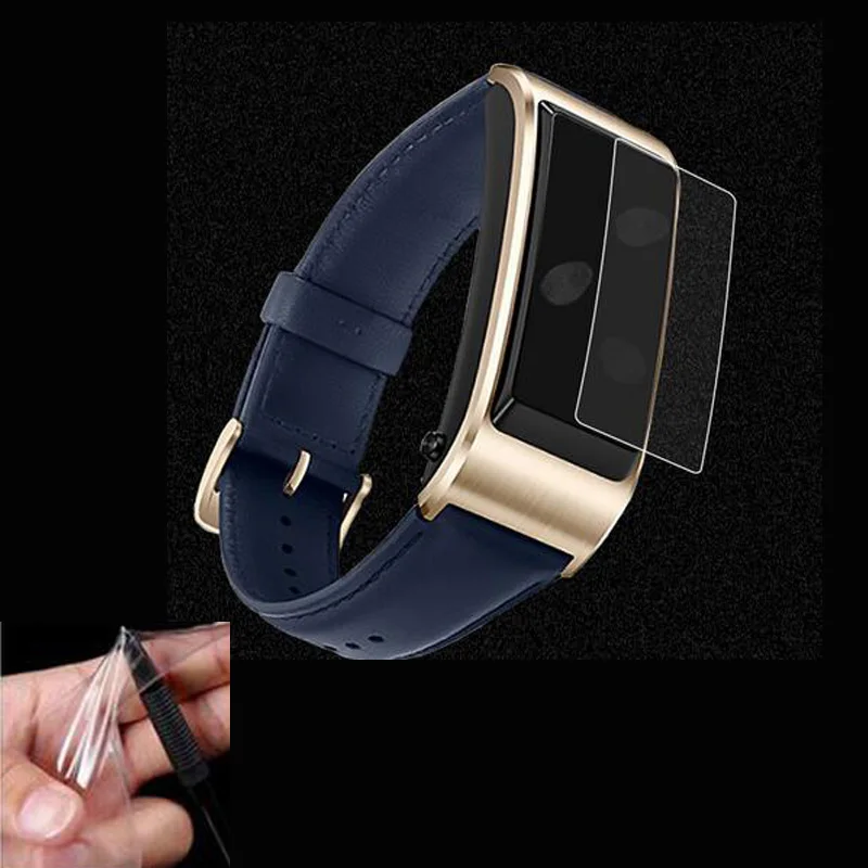 2шт Противоударная Мягкая Прозрачная Защитная Пленка TPU Guard Для Huawei TalkBand Talk Band B5 Smart Wristband Полноэкранная Защитная Крышка Изображение 0