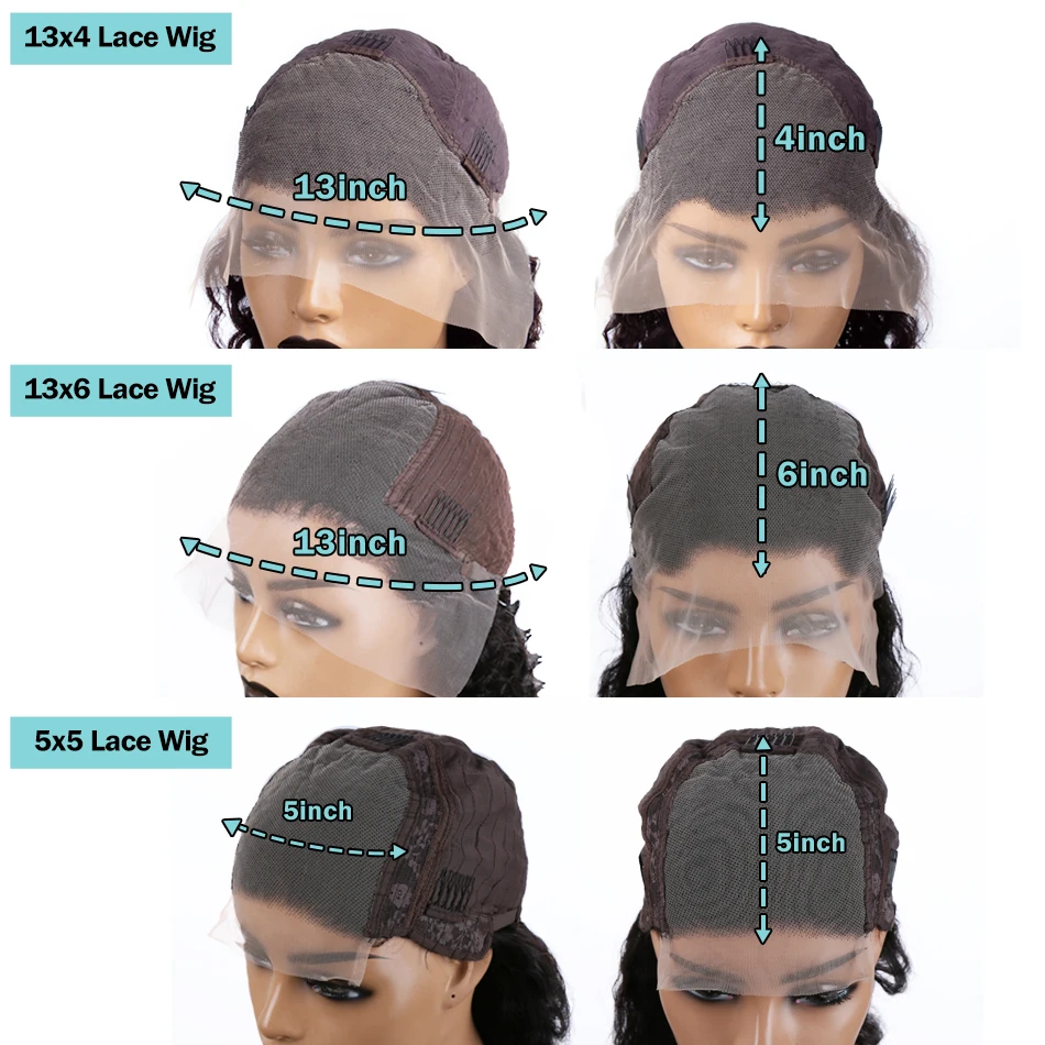 36 дюймов 250% парик с кружевом спереди Бразильский парик из прямых человеческих волос HD Прозрачный парик с кружевом 13X4 для женщин Изображение 5