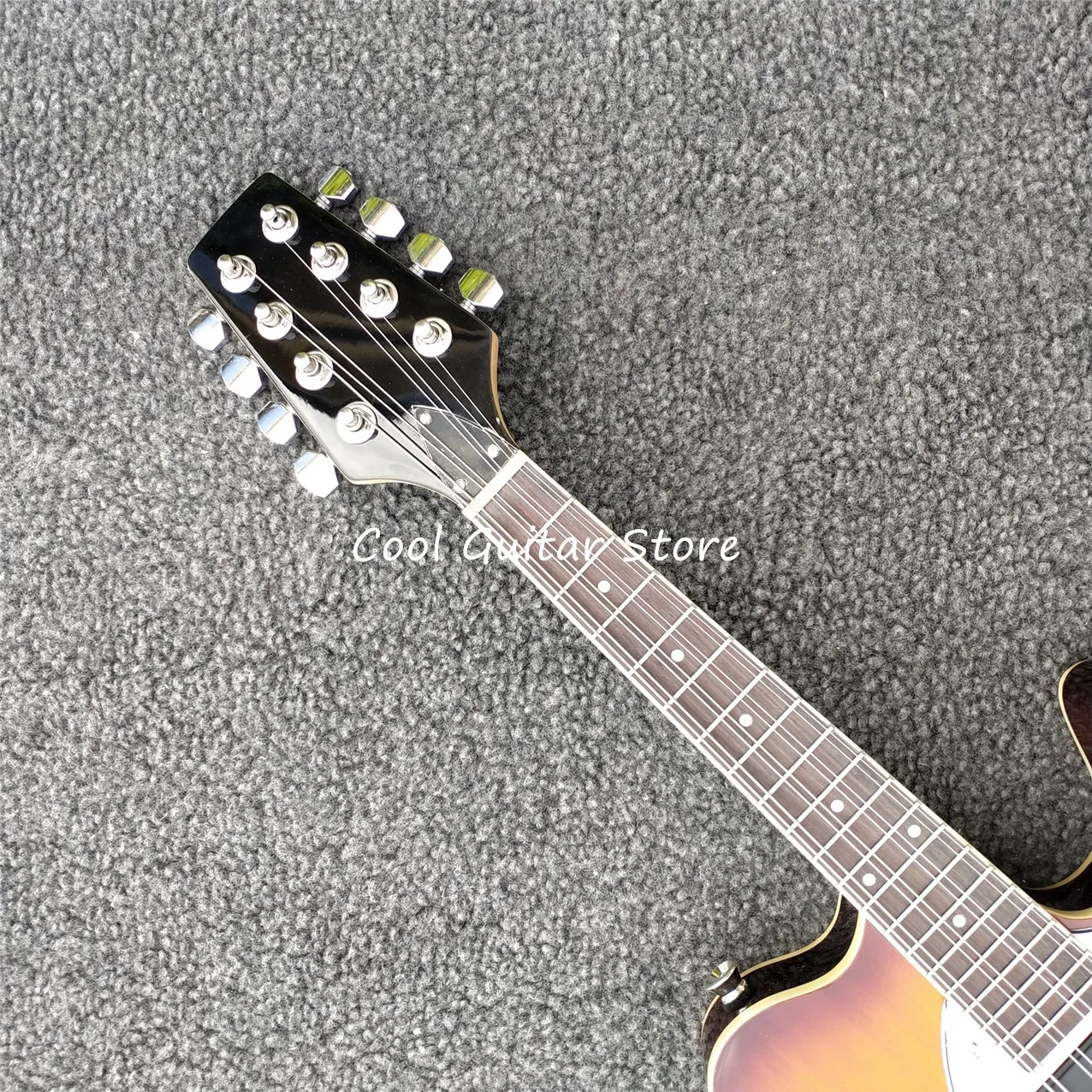 8-струнная электрогитара-мандолина, мини-дорожная гитара-мандолина, заводской заказ, модель Sunburst, бесплатная доставка Изображение 2
