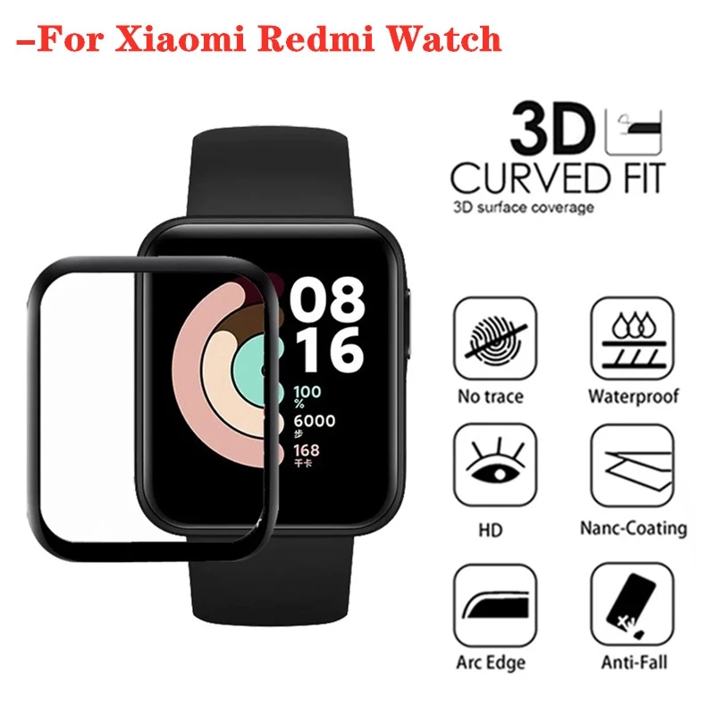 9D Полноэкранный Защитный чехол с Изогнутым Краем Для Redmi Watch 2 3 Lite Активная Защитная Пленка для Xiaomi Mi Watch Lite Color 2019 Изображение 1