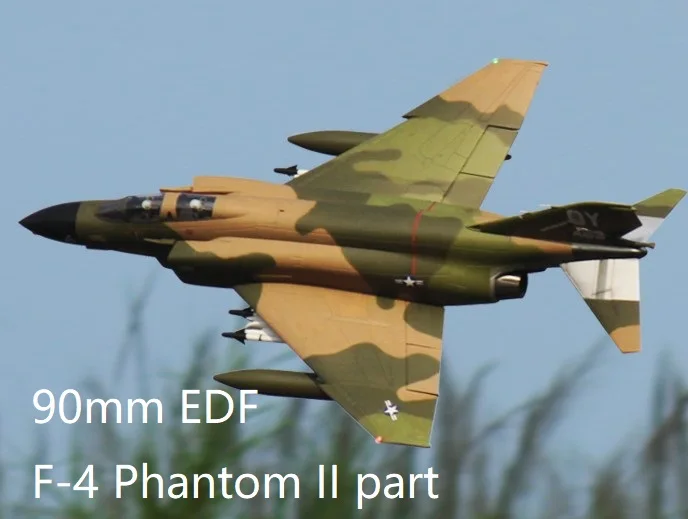 Freewing 90mm EDF Jet RC Plane Самолет F-4C / D F-4 Phantom II Ремонтная деталь DIY Parts - Убирается Носовая или основная стойка шасси Изображение 5