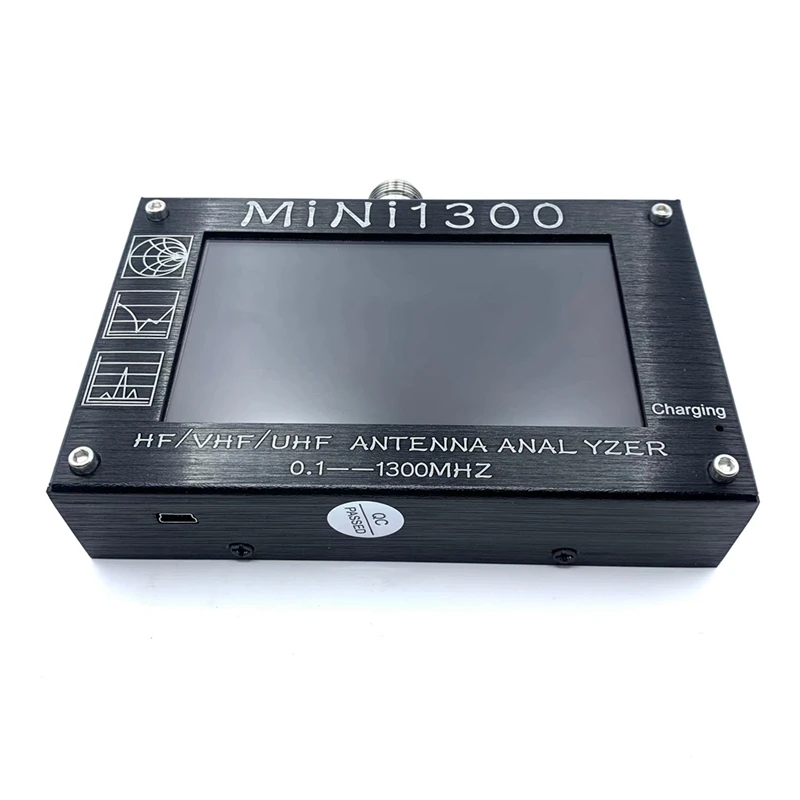 FULL-MINI1300 Plus 5V/1.5A Анализатор Антенн HF VHF UHF 0,1-1300MHZ Частотный Счетчик SWR Метр 0,1-1999 С ЖК-экраном Изображение 1