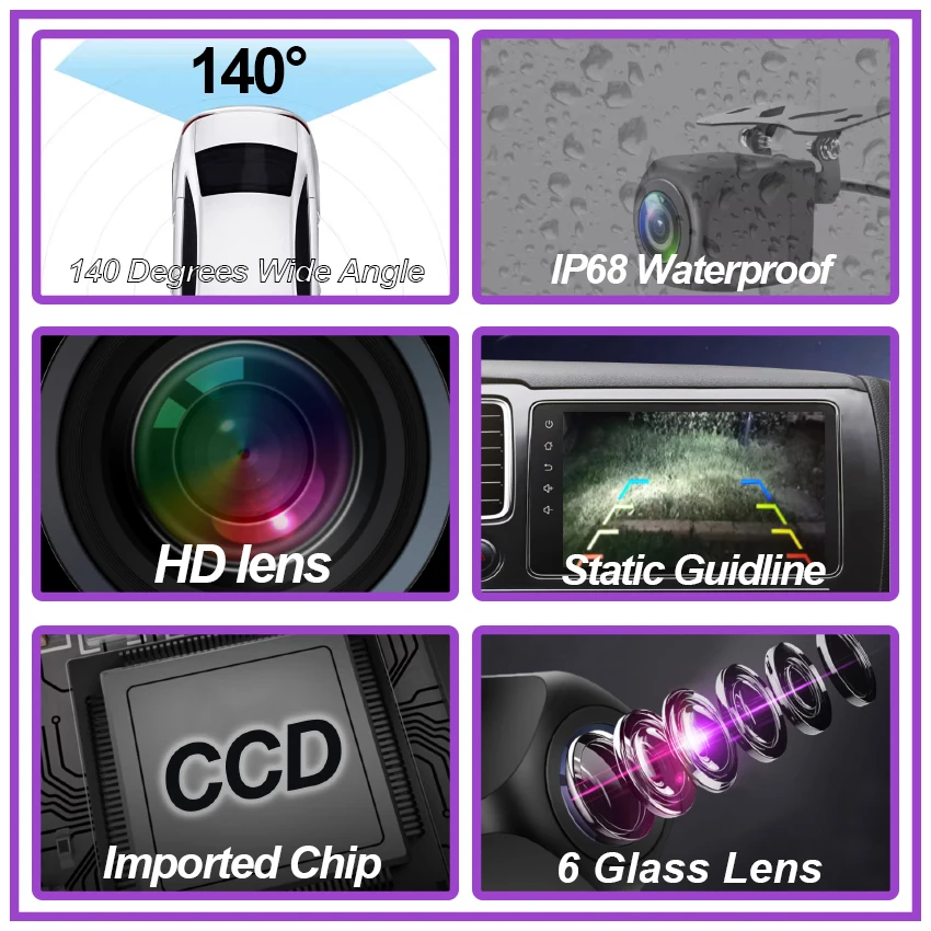 HD CCD Водонепроницаемая Высококачественная Камера заднего Вида Для Audi A3 S3 Q7 A4L 2017 ~ 2019 2020 2021 Ручка Багажника Камера резервного копирования Изображение 5