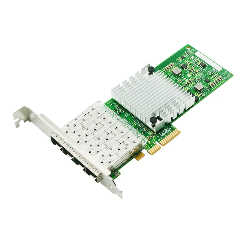 JABS I350-4SFP PCI-Ex4 Гигабитный четырехпортовый волоконно-оптический сервер, Портативная сетевая карта с чипом I350AM4 Изображение 4