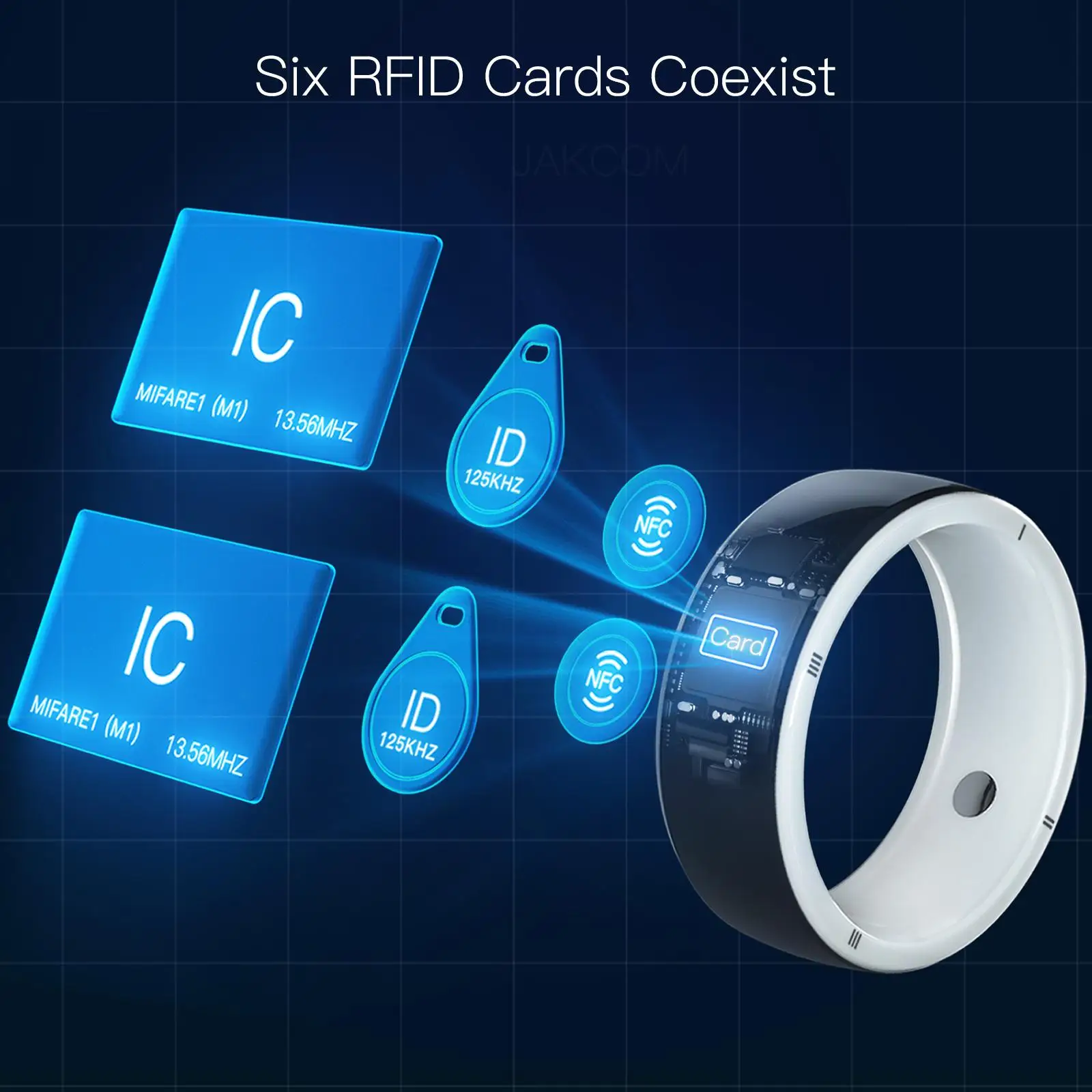 JAKCOM R5 Smart Ring имеет большее значение, чем именная бирка rdif брелок блокиратор ПВХ карта этикетка автомобиля пустые чиповые карты хороший rfid-браузер Изображение 2