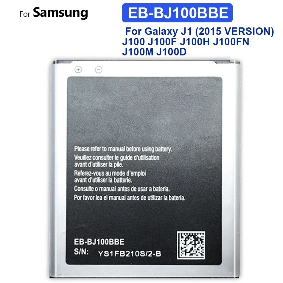 KiKiss-EB-BJ100BBE Литиевая Батарея для Samsung Galaxy J1 SM J100, J100F, J100H, J100M, EBBJ100BBE, 1850 мАч Изображение 0