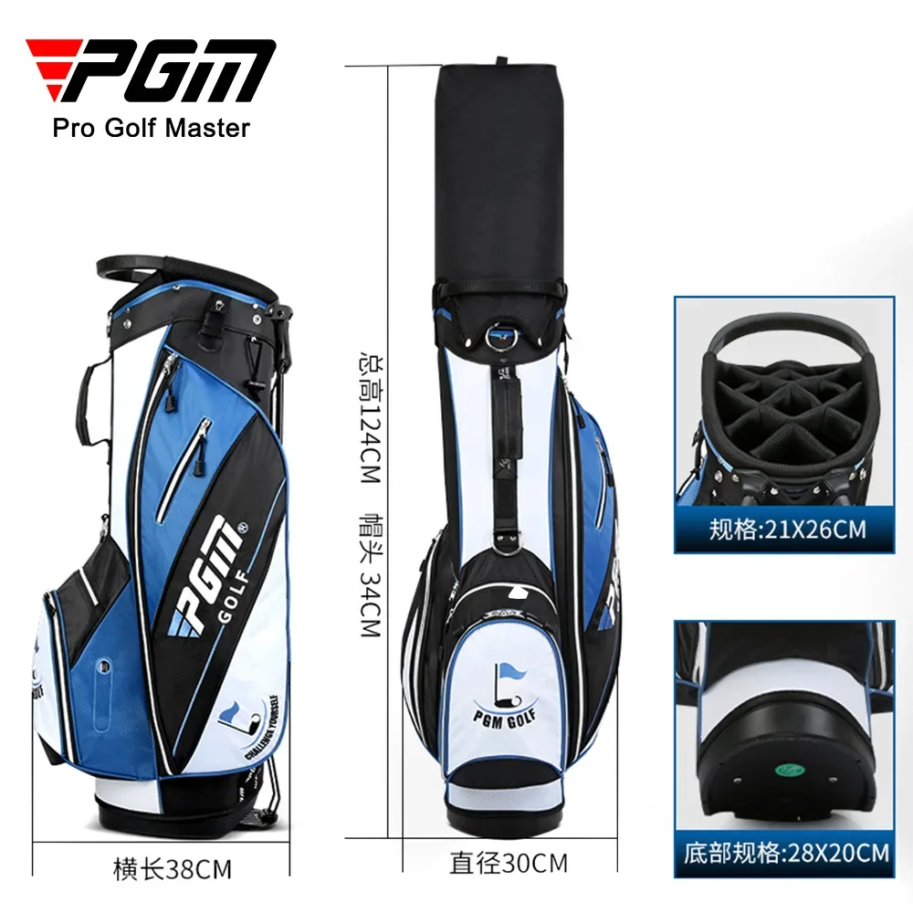 PGM Для мужчин и женщин, ультралегкая сумка для гольфа, портативная водонепроницаемая сумка для гольфа, плечевой ремень, 14 карманов с колесом, Дорожная упаковка Изображение 3