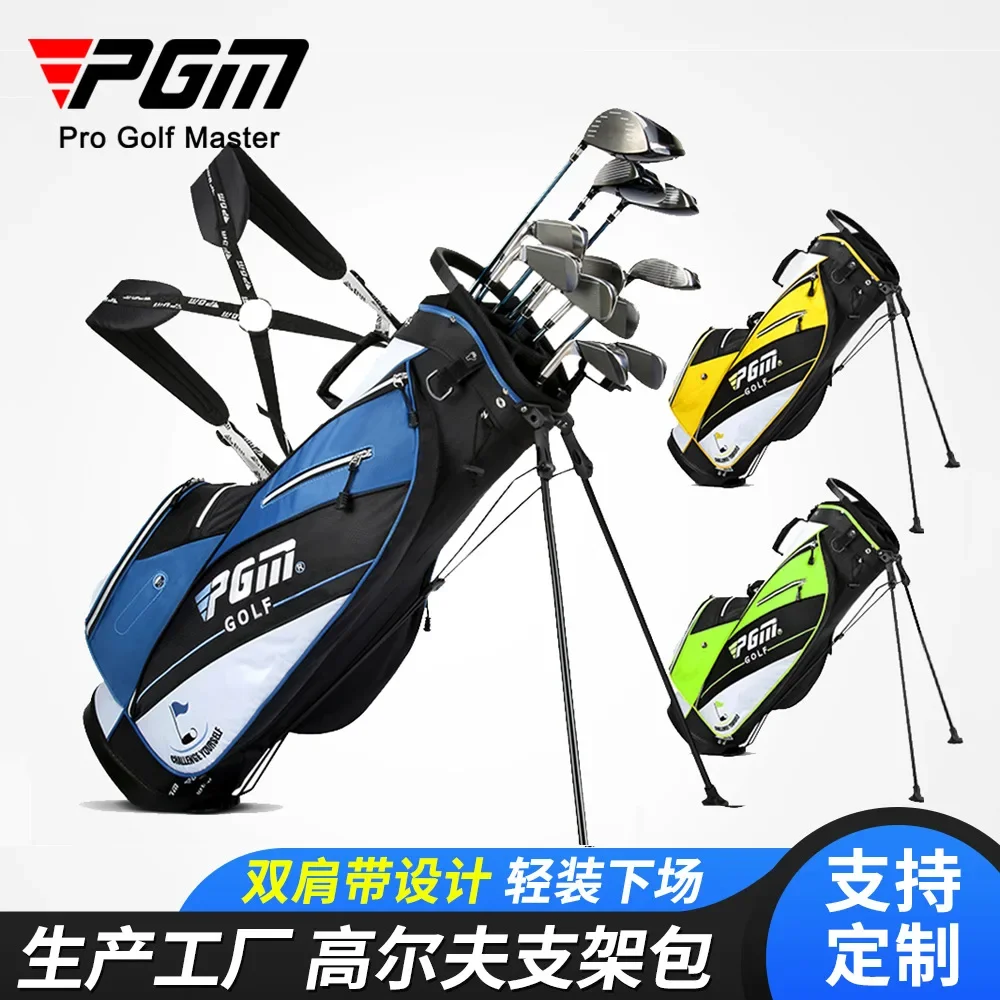 PGM Для мужчин и женщин, ультралегкая сумка для гольфа, портативная водонепроницаемая сумка для гольфа, плечевой ремень, 14 карманов с колесом, Дорожная упаковка Изображение 5