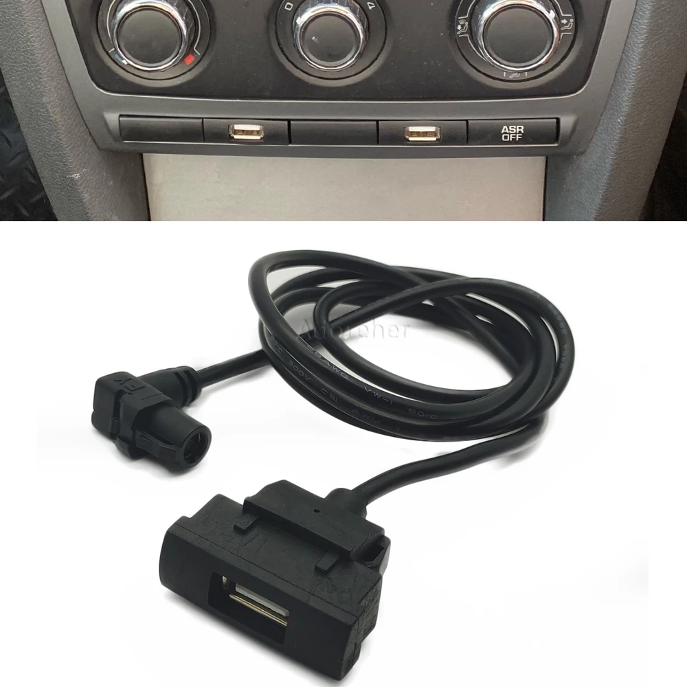 RCD510 RCD315 USB кабель порт зарядки радио разъем для Skoda Octavia 2 Golf 5 Tiguan mk1 Jetta 5 passat b6 аксессуары для тюнинга Изображение 0