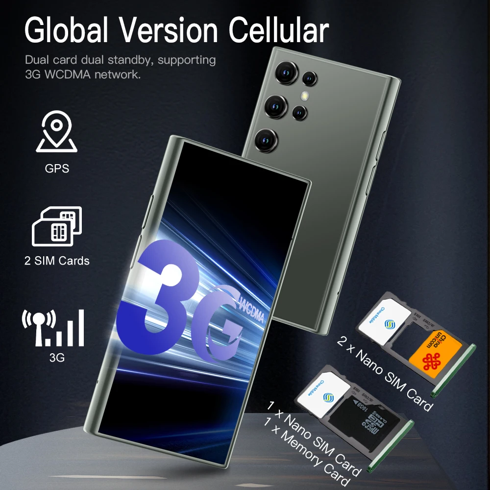 SERVO S23 Новый 2023 Супер Мини-Смартфон 3G WCDMA 3,0-Дюймовый Экран 2 SIM-карты Android OS GPRS Две камеры Wi-Fi Точка доступа Type-C Резервное копирование Изображение 4