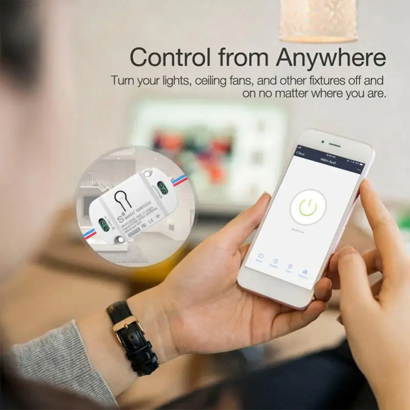 Tuya Smart Life 16A Wifi Smart Switch Голосовой Пульт Дистанционного Управления Беспроводной Выключатель Автоматизация Умного Дома Работа С Alexa Google Home Изображение 5