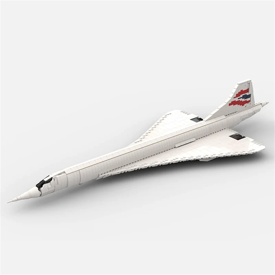 WW2 Военное Оружие США Concorde 1:80 MOC Строительные Блоки Истребитель DIY Модель Технология Коллекция Экспертов Кирпичные Игрушки Рождественские Подарки Изображение 1