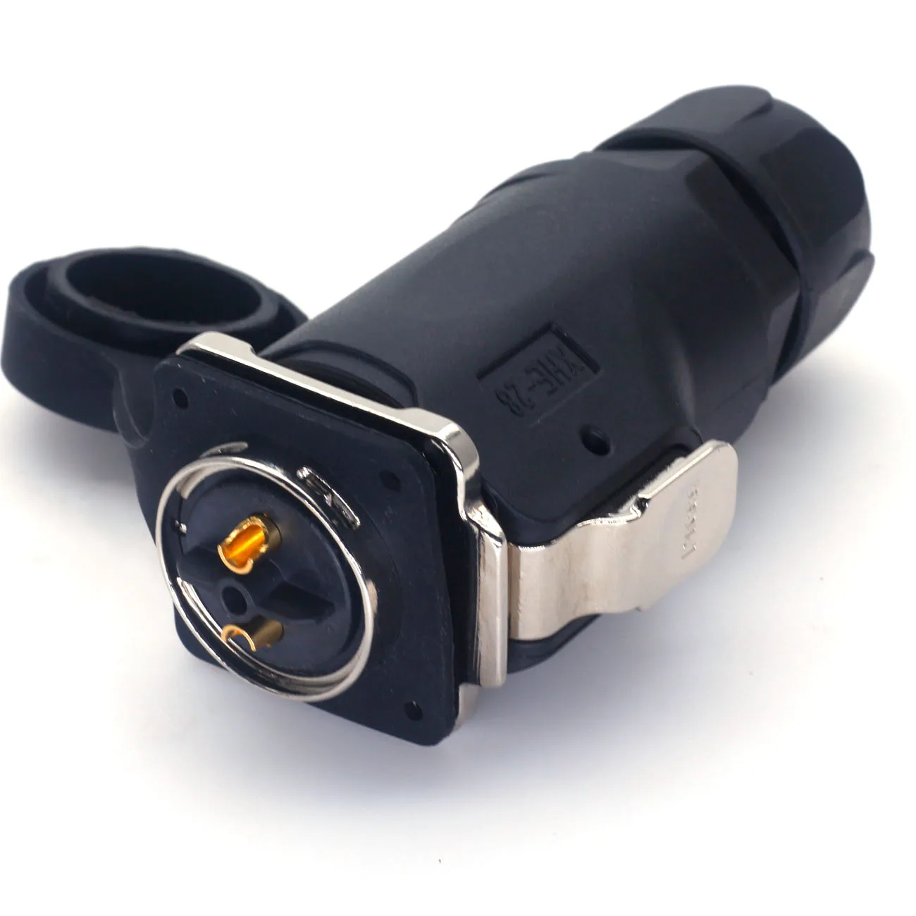 XHE28 IP67 2-контактный штекер с разъемом M28 для крепления на панели, большой светодиодный водонепроницаемый разъем питания Изображение 1