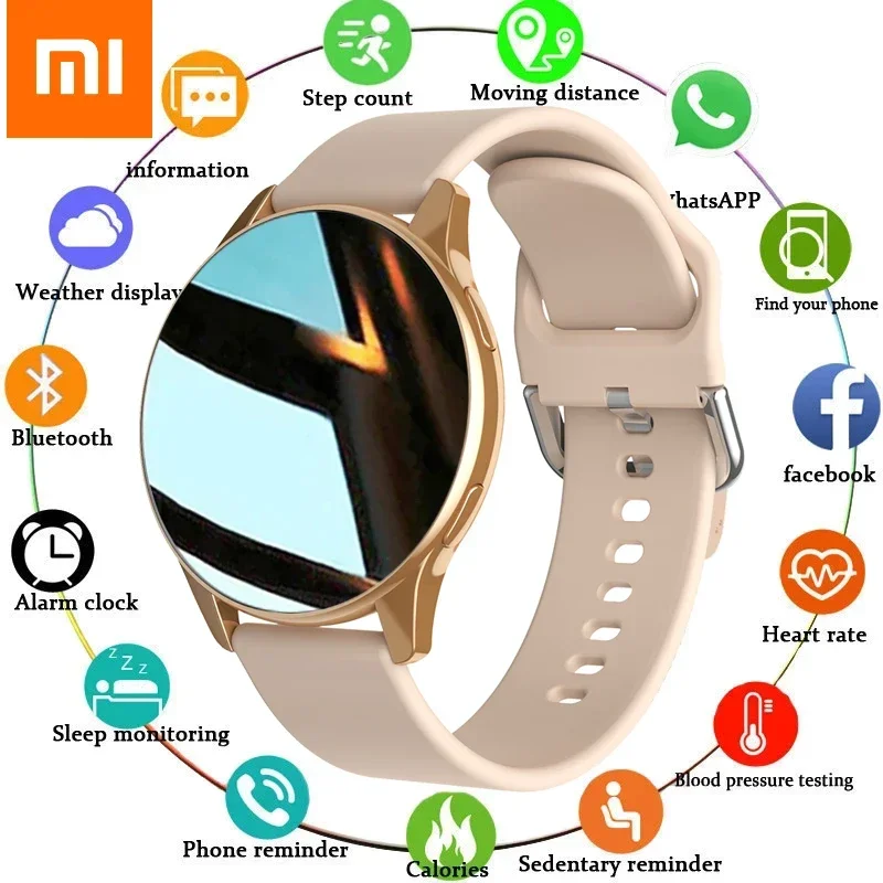 Xiaomi 2023 Новые смарт-часы, круглые умные часы, часы для звонков по Bluetooth, Мужские, женские, фитнес-браслет, изготовленный на заказ Циферблат + подарочная коробка Изображение 0