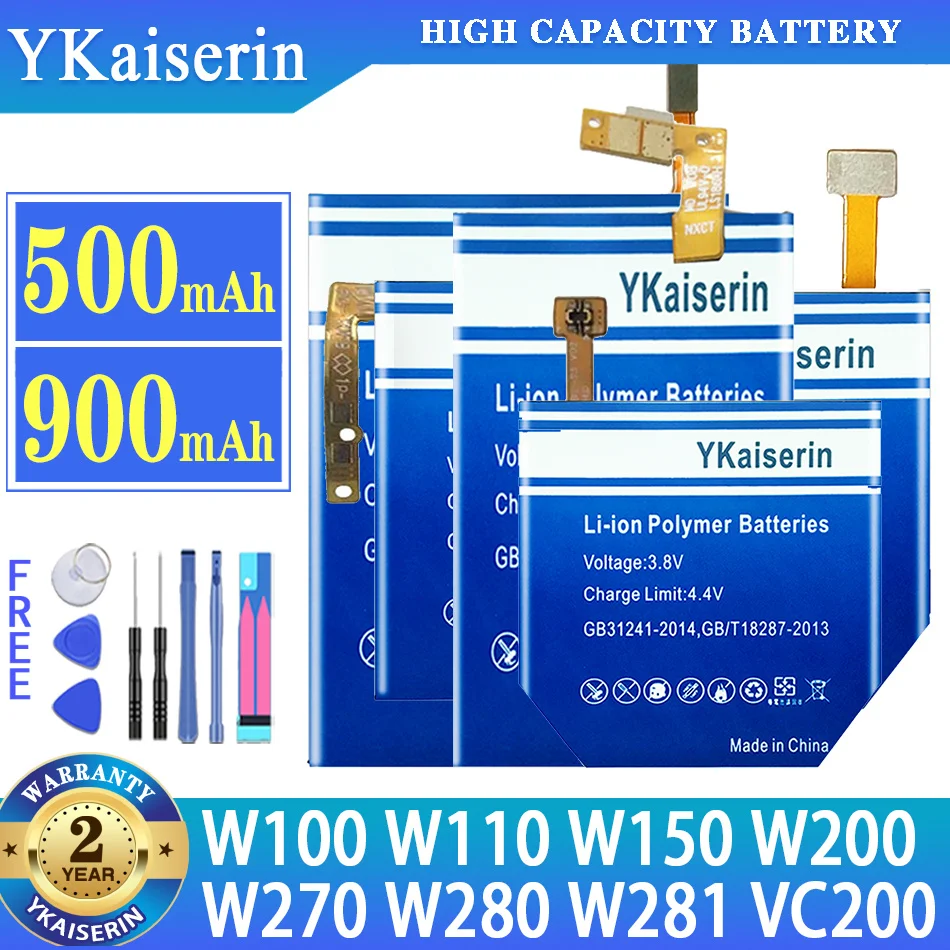 YKaiserin BL-S3 BL-S1 BL-S5 BL-S7 BL-S2 BL-S8 BL-S4 Аккумулятор Для LG G Watch R W110 W150 W100 W100KT VC200 W281 W280 W280A bateria Изображение 0