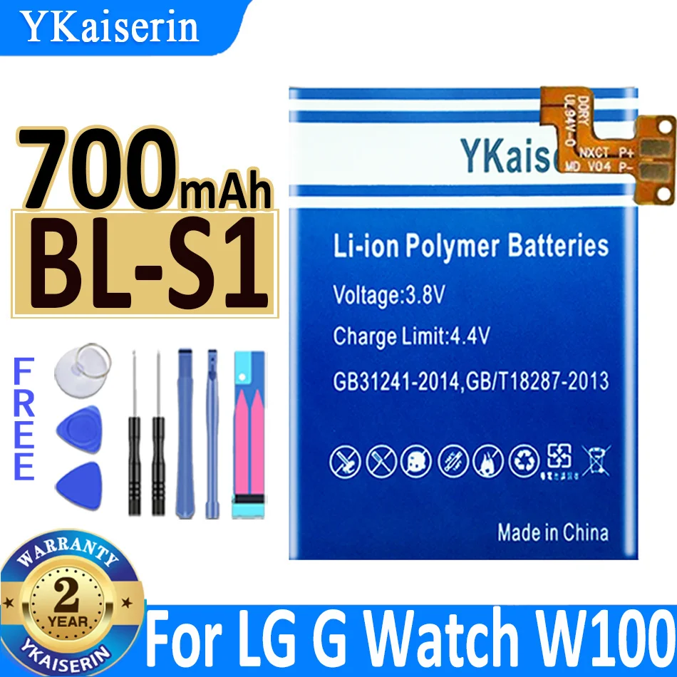 YKaiserin BL-S3 BL-S1 BL-S5 BL-S7 BL-S2 BL-S8 BL-S4 Аккумулятор Для LG G Watch R W110 W150 W100 W100KT VC200 W281 W280 W280A bateria Изображение 5