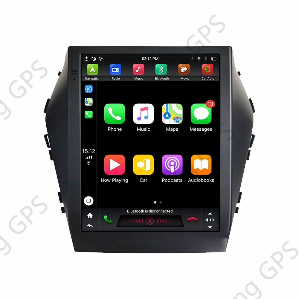 Автомобильный Сенсорный Экран Для Hyundai Santa Fe IX45 2015-2017 GPS Навигация Android Радио Автомобильный DVD Стерео Carplay Bluetooth Зеркальная Ссылка Изображение 2