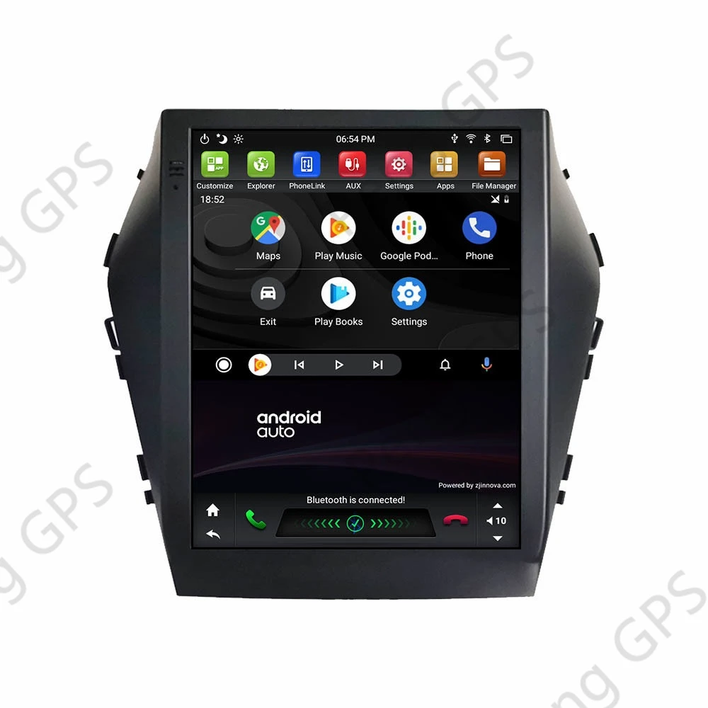 Автомобильный Сенсорный Экран Для Hyundai Santa Fe IX45 2015-2017 GPS Навигация Android Радио Автомобильный DVD Стерео Carplay Bluetooth Зеркальная Ссылка Изображение 5