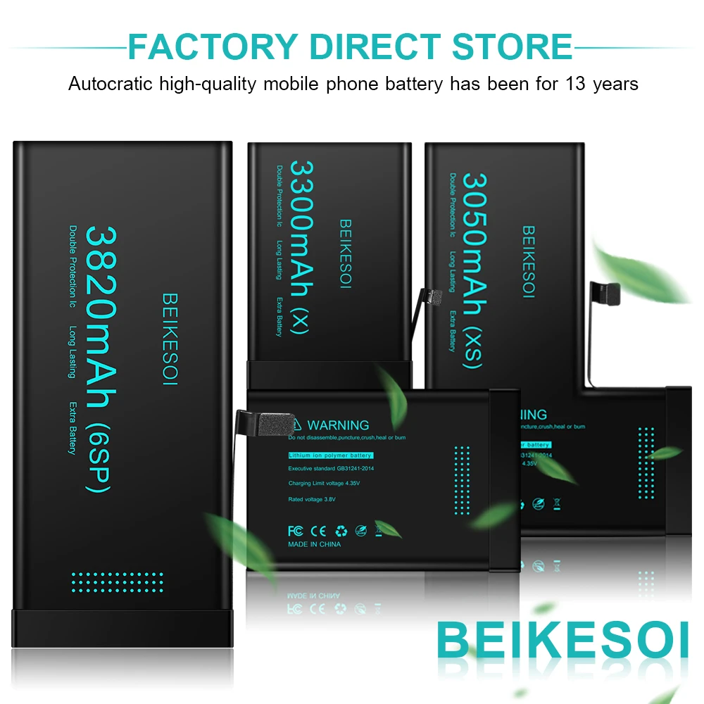 Аккумулятор BEIKESOI для iPhone 11 pro MAX аккумулятор высокой емкости Бесплатная доставка. для iPhone 11pro 11promax Высококачественный аккумулятор Изображение 1