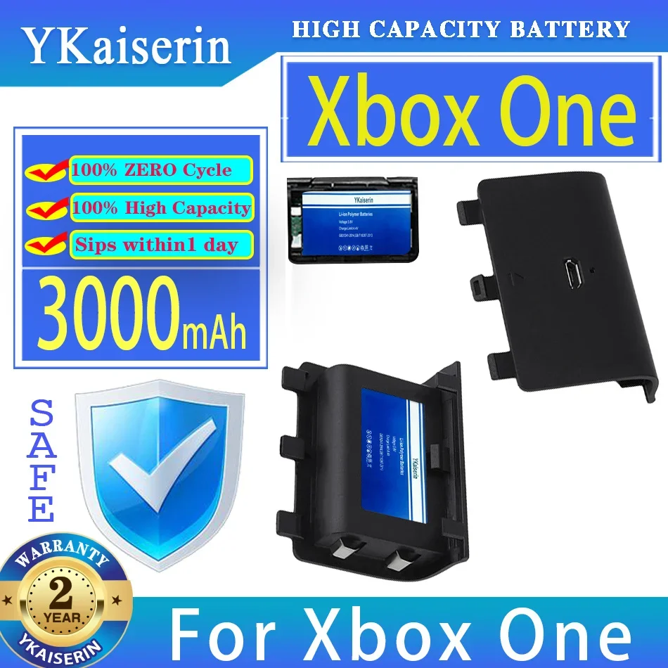 Аккумулятор YKaiserin 3000 мАч для беспроводного контроллера Microsoft Xbox One Gamepad Joypad Bateria Изображение 0