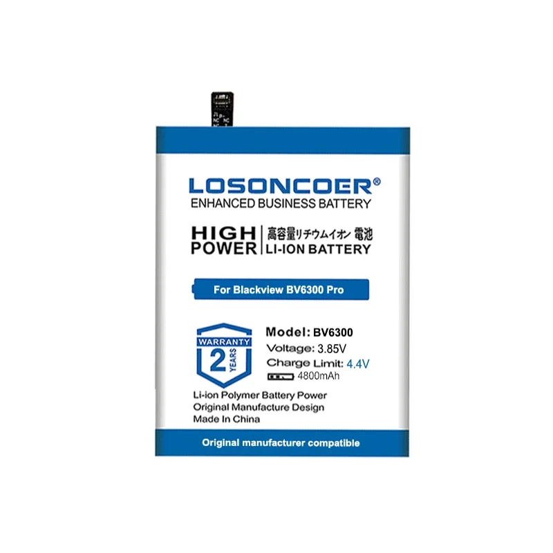 Аккумулятор для телефона LOSONCOER 4800mAh DK018 для Blackview BV6300 / Pro Batteries Изображение 1