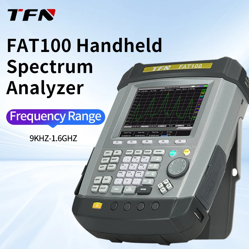 Анализатор спектра TFN FAT100 9 кГц-1,6 ГГц Многочастотный Ручной Высокоточный Цифровой Анализатор Спектра Изображение 0