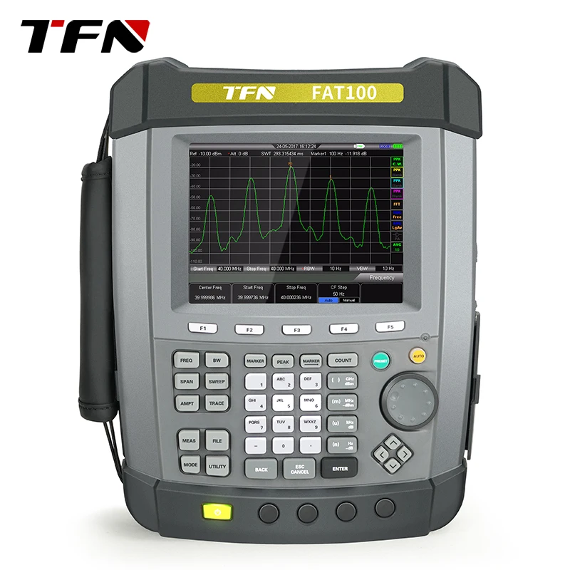 Анализатор спектра TFN FAT100 9 кГц-1,6 ГГц Многочастотный Ручной Высокоточный Цифровой Анализатор Спектра Изображение 2