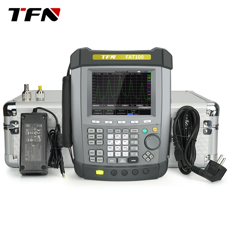 Анализатор спектра TFN FAT100 9 кГц-1,6 ГГц Многочастотный Ручной Высокоточный Цифровой Анализатор Спектра Изображение 4