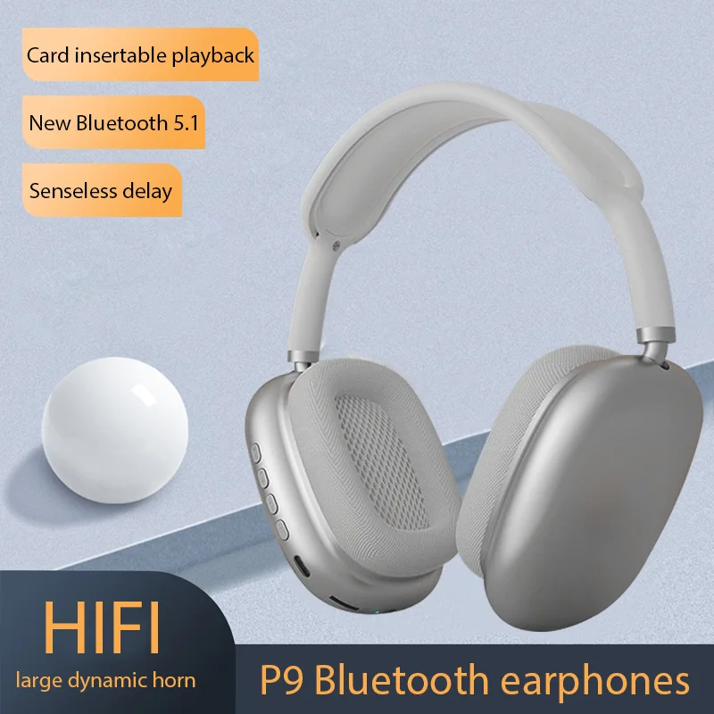Беспроводные Bluetooth-Наушники P9 с Микрофоном, Шумоподавляющие Гарнитуры, Наушники Со Стереозвуком, Спортивные Игровые Наушники для iPhone Изображение 0