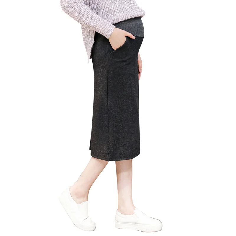 Буду ли я носить новые тканевые юбки для беременных женщин на весну для беременных в han edition tide mother pregnant belly dress Изображение 4