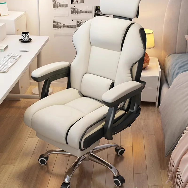 Вращающийся Офисный стул-Трон, Компьютерное Игровое сиденье, Полноценное Офисное кресло для массажа, Роскошная Столовая Дизайнерская Мебель для дома Taburete Изображение 4