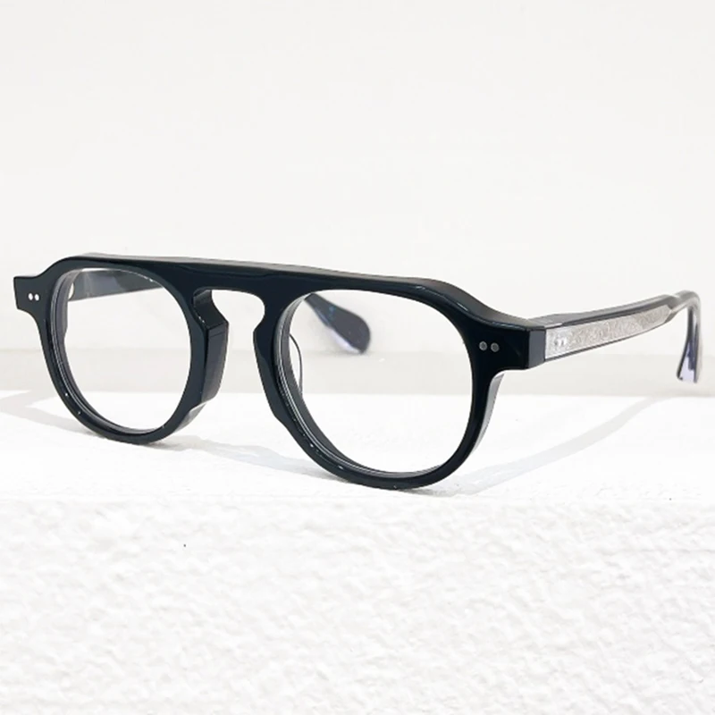 Высококачественная ацетатная оправа ручной работы в Японском стиле TVR529, оправа для очков, мужские ретро оптические очки, Близорукость, женские очки по рецепту Изображение 1