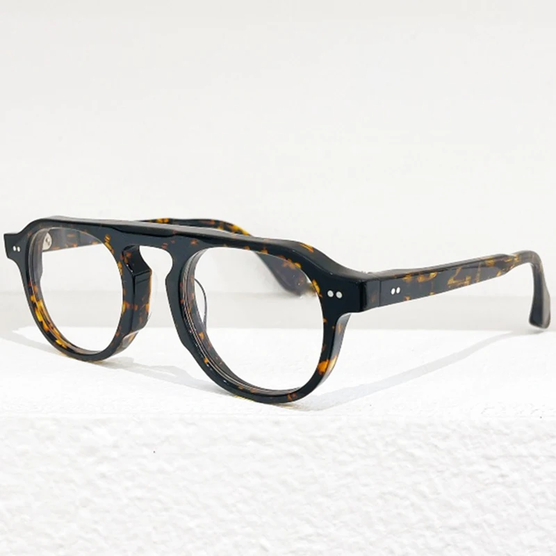 Высококачественная ацетатная оправа ручной работы в Японском стиле TVR529, оправа для очков, мужские ретро оптические очки, Близорукость, женские очки по рецепту Изображение 3