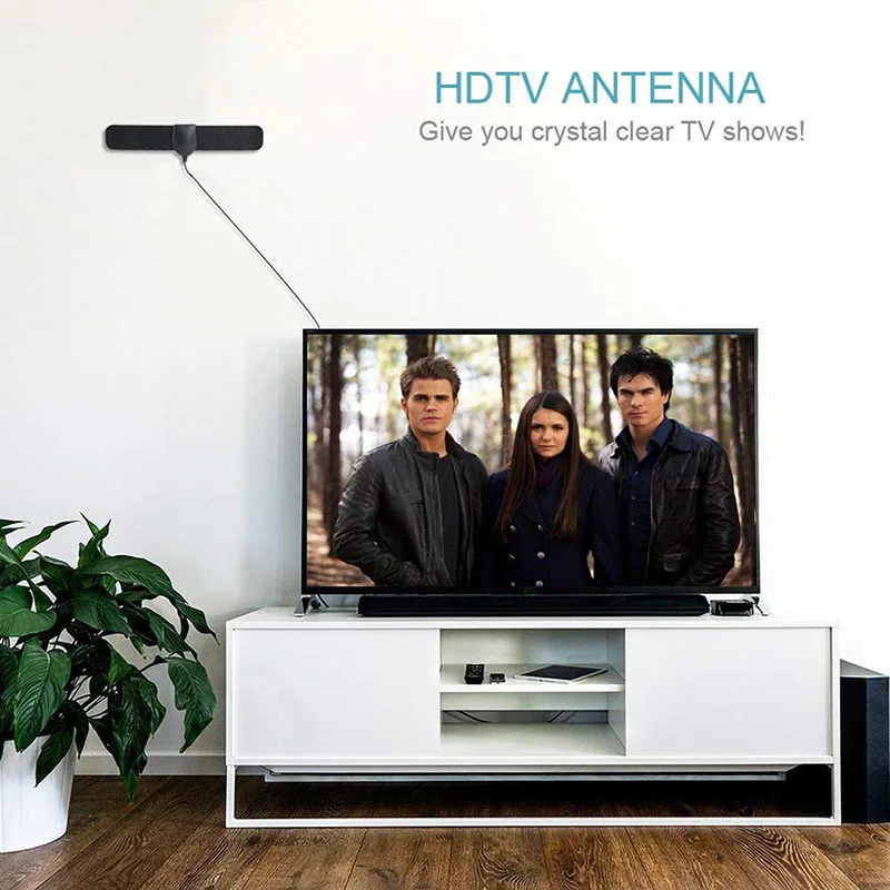 Высококачественная внутренняя телевизионная антенна DVB T2 ATSC 1080P Цифровой усилитель Спутниковый ресивер с высоким коэффициентом усиления Встроенная автомобильная антенна Изображение 5