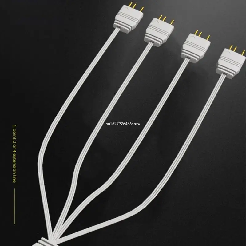Высококачественный 3-контактный ARGB-разветвительный кабель 5 В для замены удлинительного кабеля Argb Прямая поставка Изображение 3