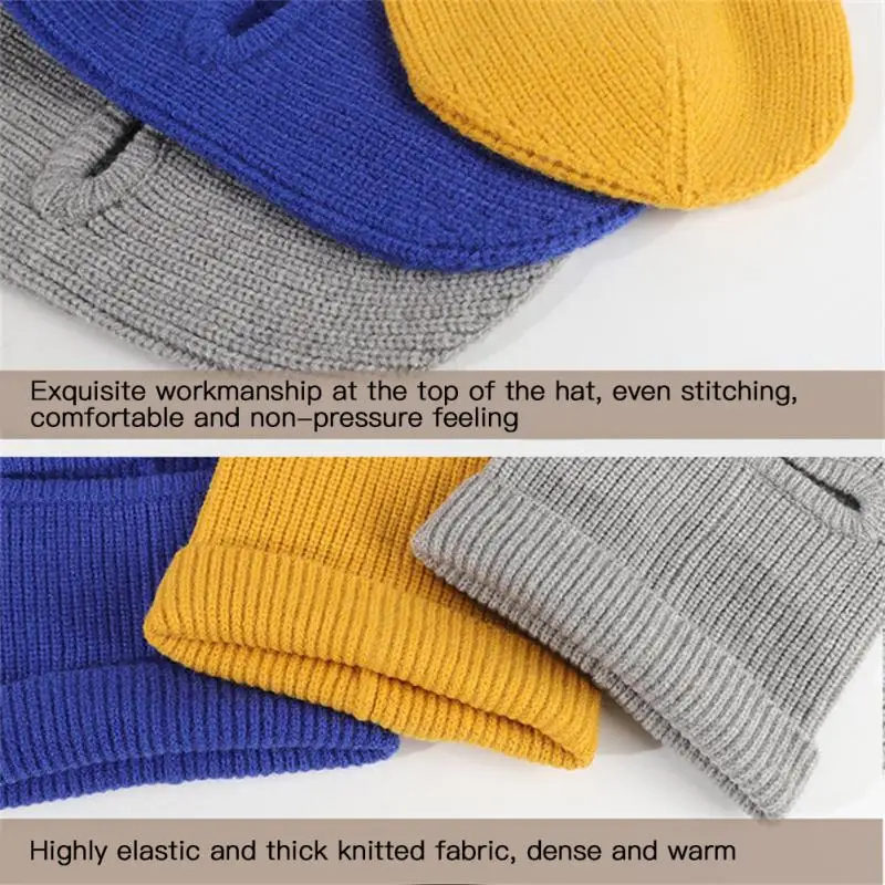 Вязаная шапка, мягкая и удобная, вентилируемая, Высокая эластичность, Тонкое мастерство, Плотная изоляция, Теплая повязка на голову, Регулируемая Изображение 5