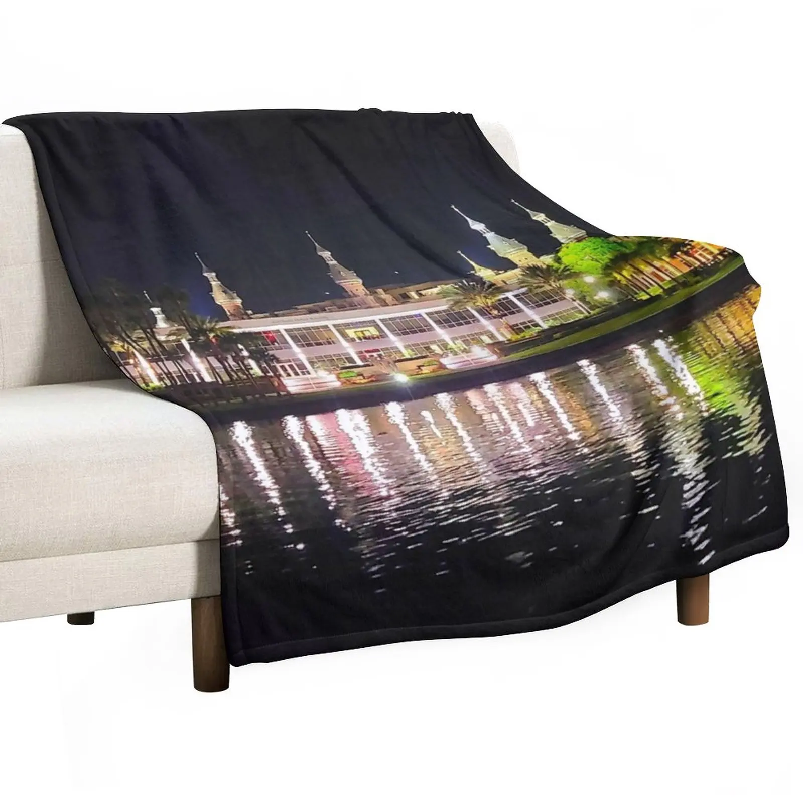 Город Тампа, Набережная реки и Университет Тампы, Пледы, очень большие пледы, одеяла для диванов, одеяла для кровати Изображение 0