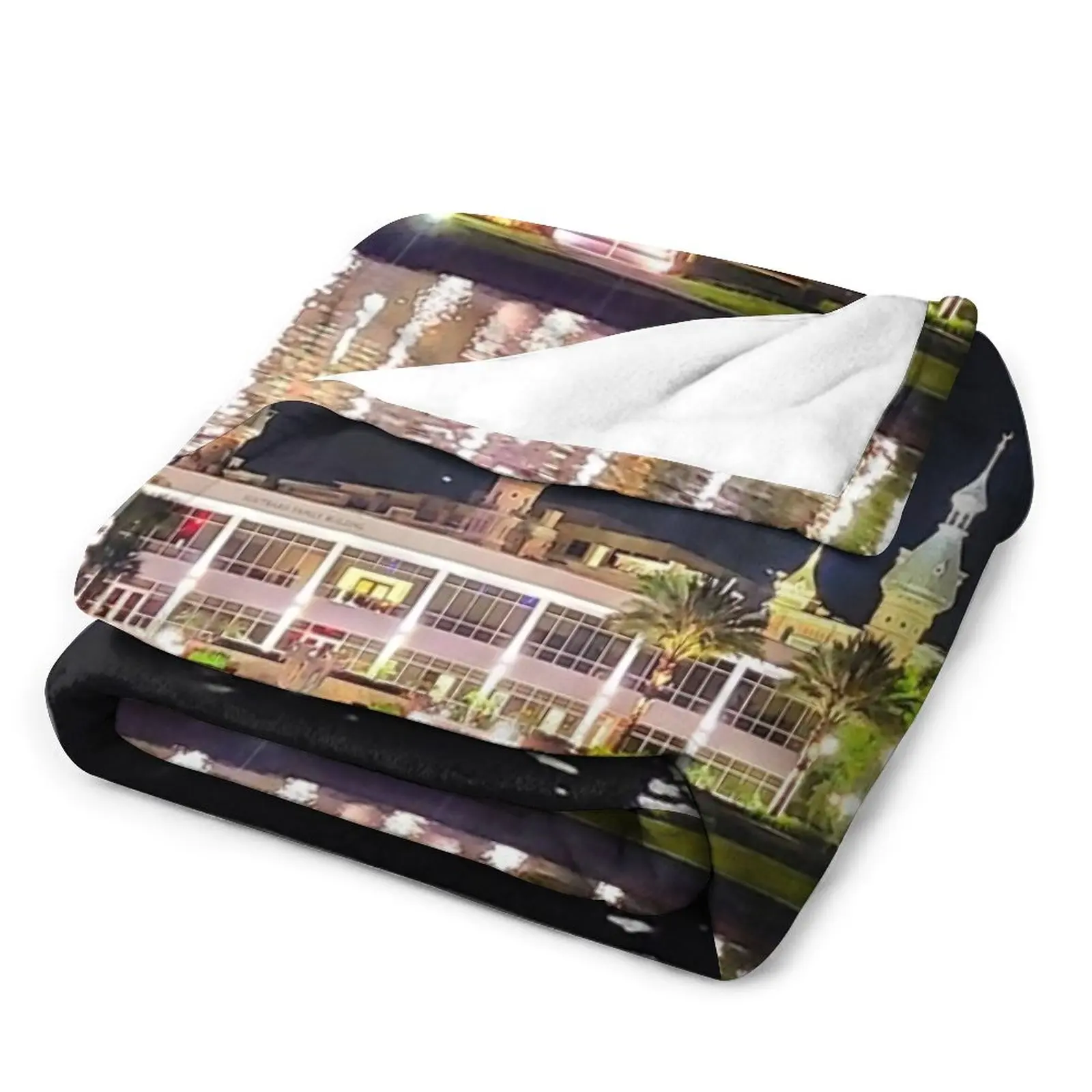 Город Тампа, Набережная реки и Университет Тампы, Пледы, очень большие пледы, одеяла для диванов, одеяла для кровати Изображение 2
