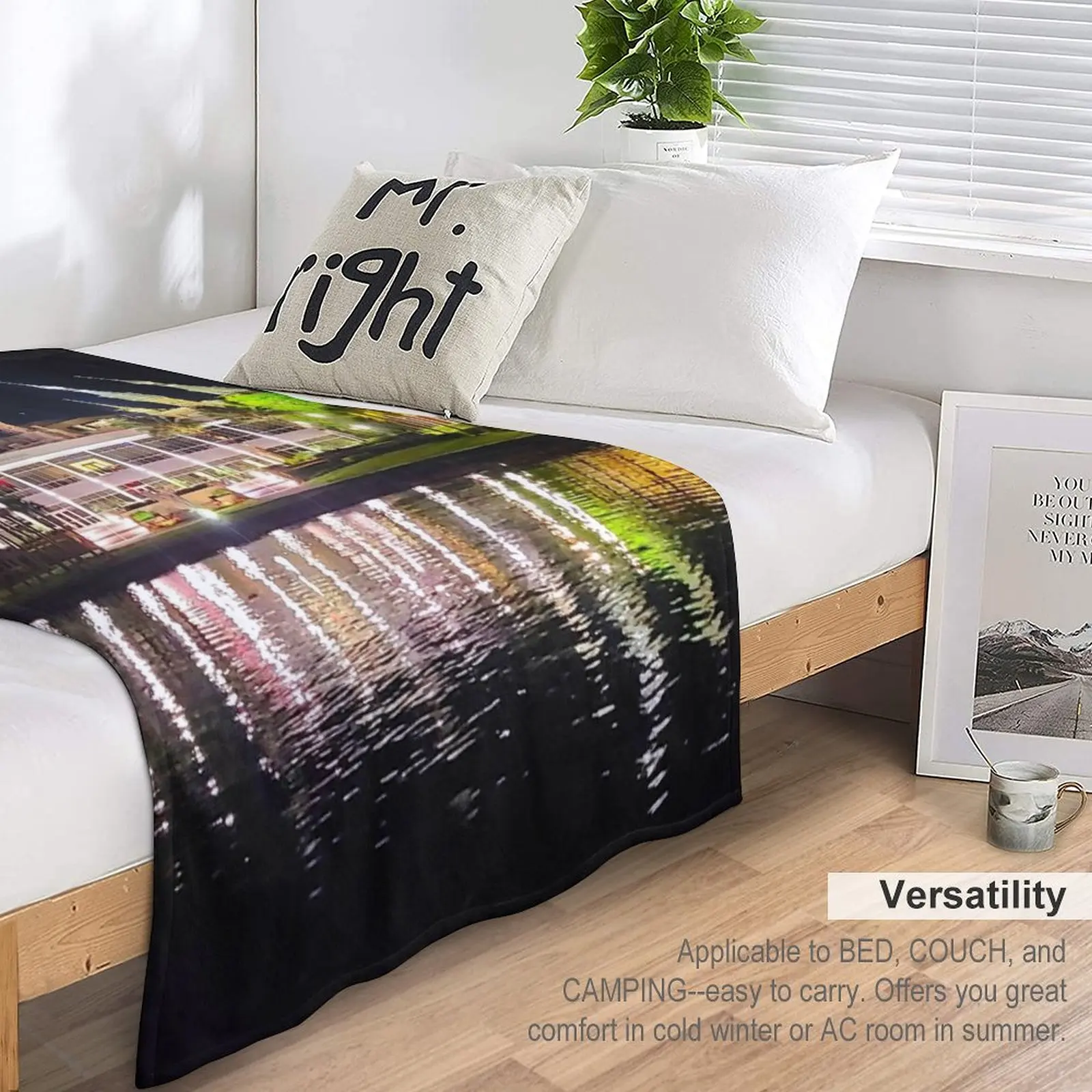 Город Тампа, Набережная реки и Университет Тампы, Пледы, очень большие пледы, одеяла для диванов, одеяла для кровати Изображение 4