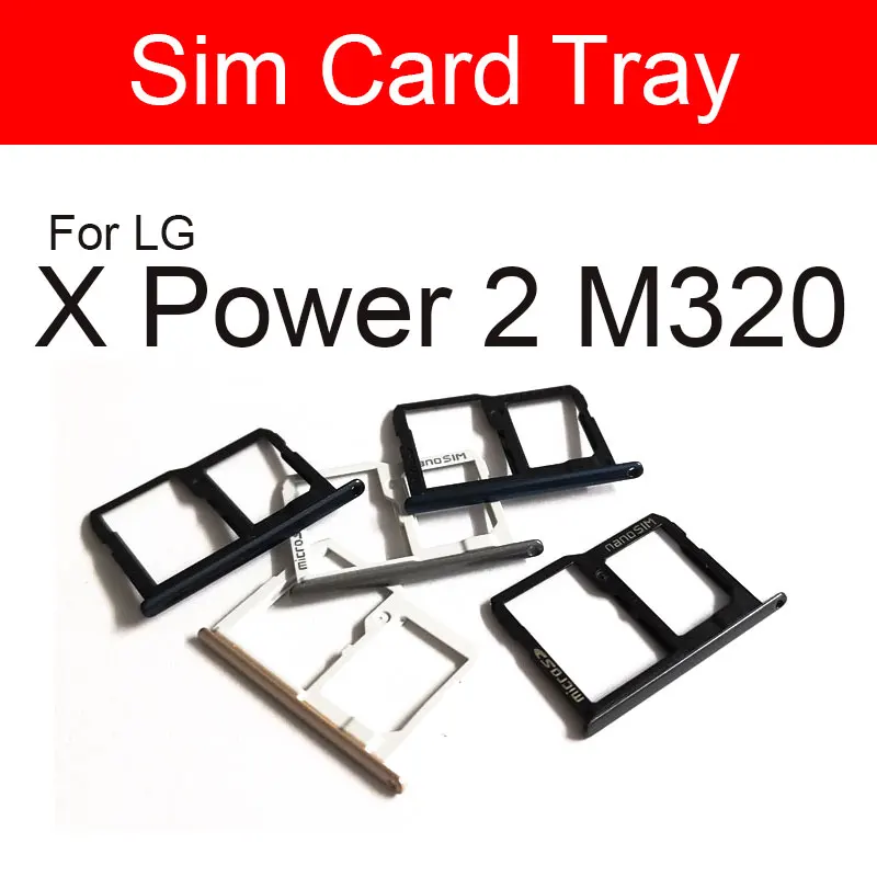 Держатель Слота Для Лотка SIM-карты LG X Power 2 K220DS M320 X Cam K580 X Screen K500DS Замена Гнезда для Sim-карты Для Чтения K500DS Ремонтная Деталь Изображение 2