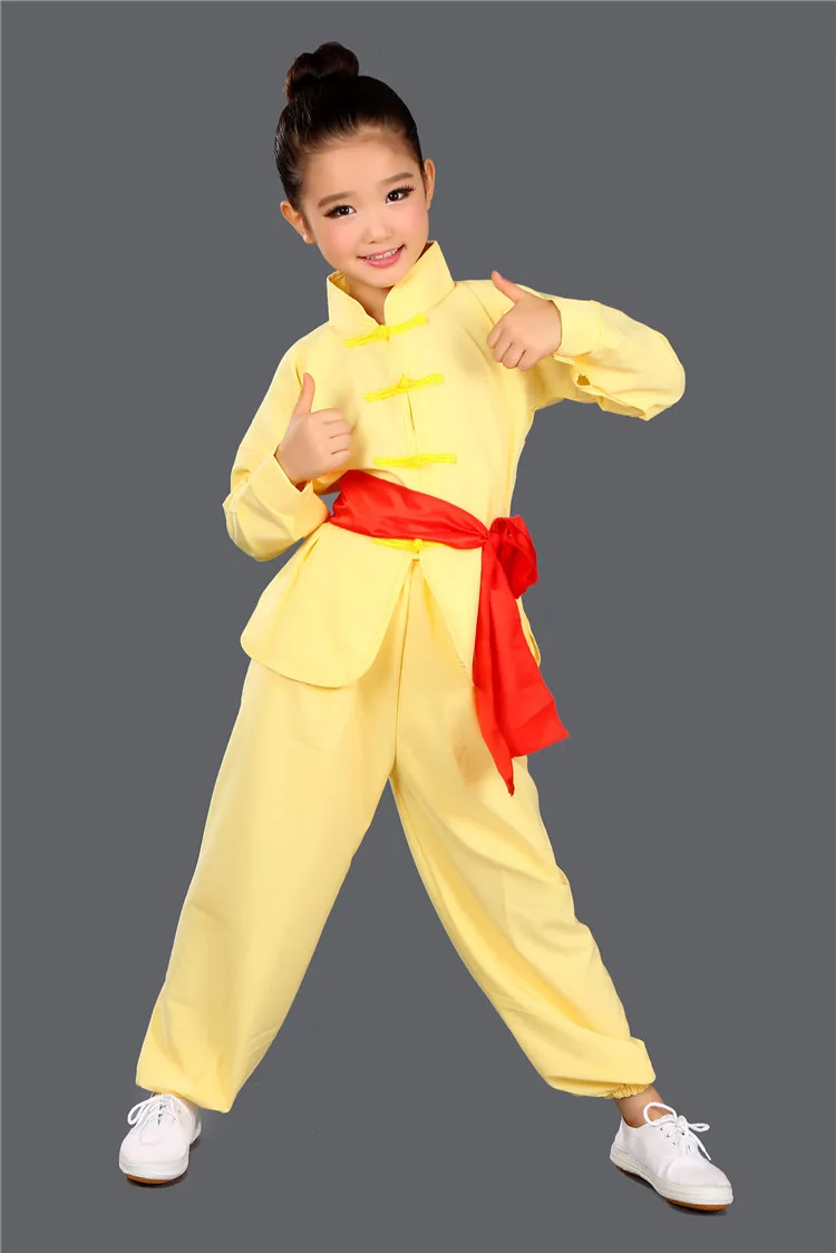 Детская одежда для ушу для девочек и мальчиков, китайская традиционная форма кунг-фу, детская одежда для тайцзи для мужчин, одежда Тан Тайцзи 89 Изображение 2