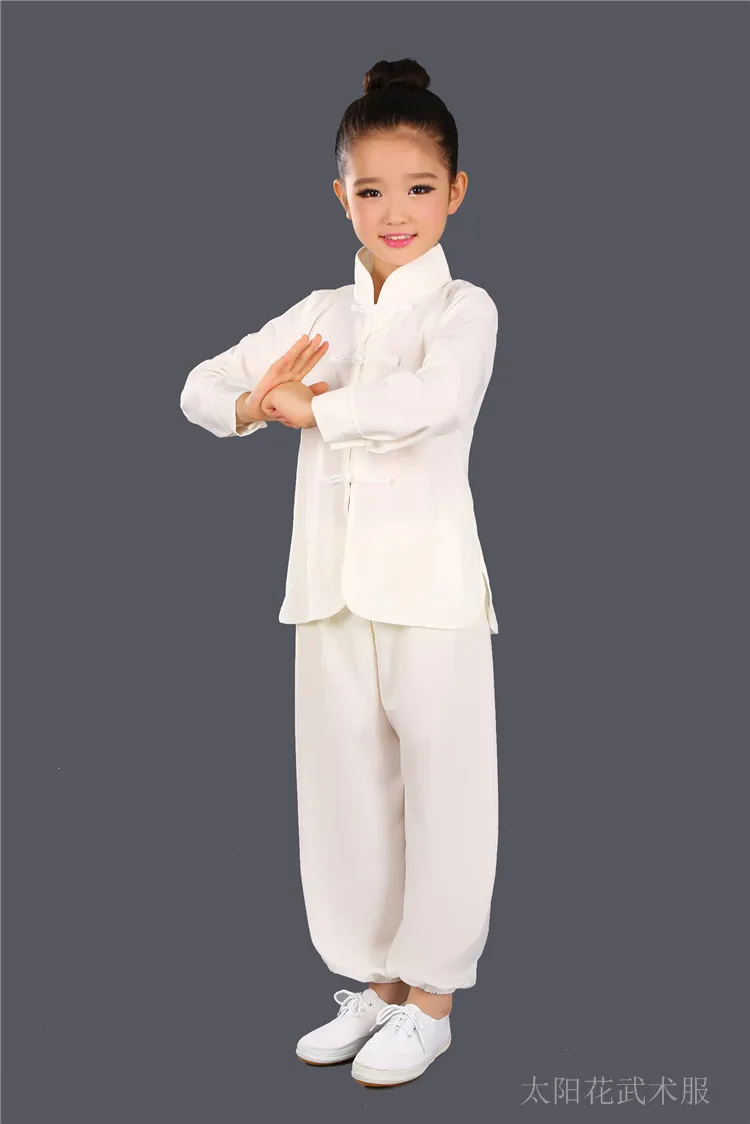 Детская одежда для ушу для девочек и мальчиков, китайская традиционная форма кунг-фу, детская одежда для тайцзи для мужчин, одежда Тан Тайцзи 89 Изображение 4
